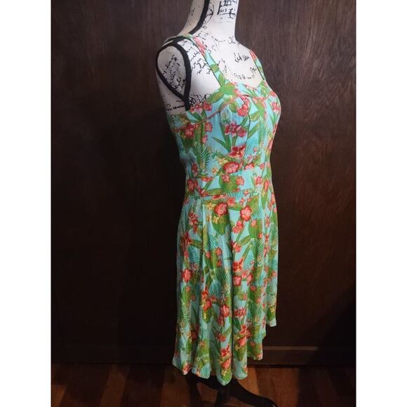 Matilda Jane Floral Dress Size 6 Hello Lovely by the Bay Blue Pinup Babydoll NEW - Picture 3 of 10
